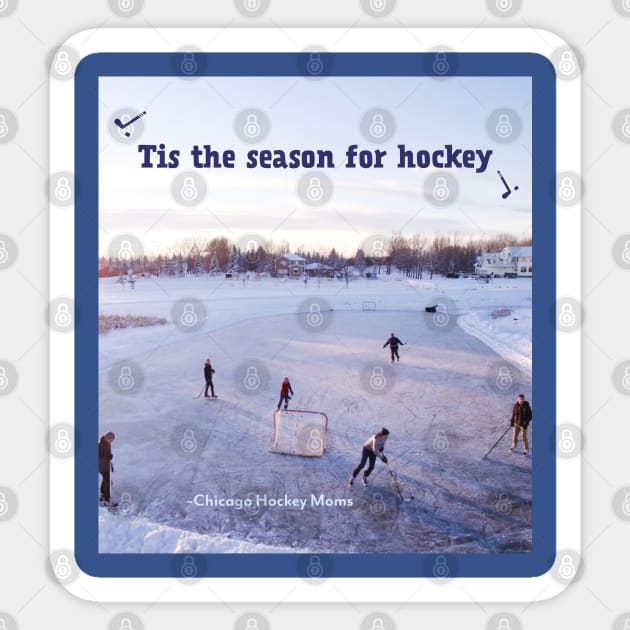 Tis the season for Hockey Sticker by Chicago Hockey Moms